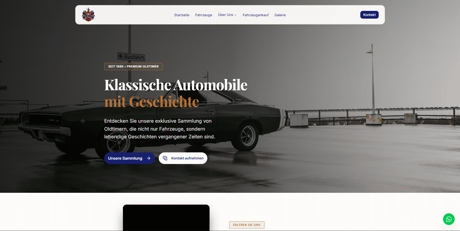 Mehne Website Screenshot